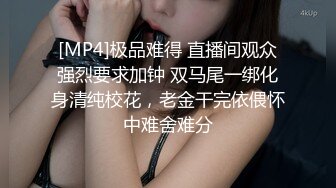 [MP4]极品难得 直播间观众强烈要求加钟 双马尾一绑化身清纯校花，老金干完依偎怀中难舍难分