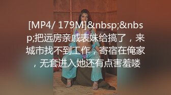 [MP4/ 179M]&nbsp;&nbsp;把远房亲戚表妹给搞了，来城市找不到工作，寄宿在俺家，无套进入她还有点害羞喽