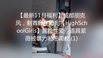 【最新11月福利】成都朋克风，刺青野性母狗【HighSchoolGirls】露脸性爱，道具紫薇被暴力啪啪调教 (1)